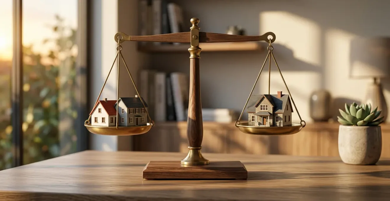 Couple évaluant l'équilibre de leur protection financière pour leur prêt immobilier