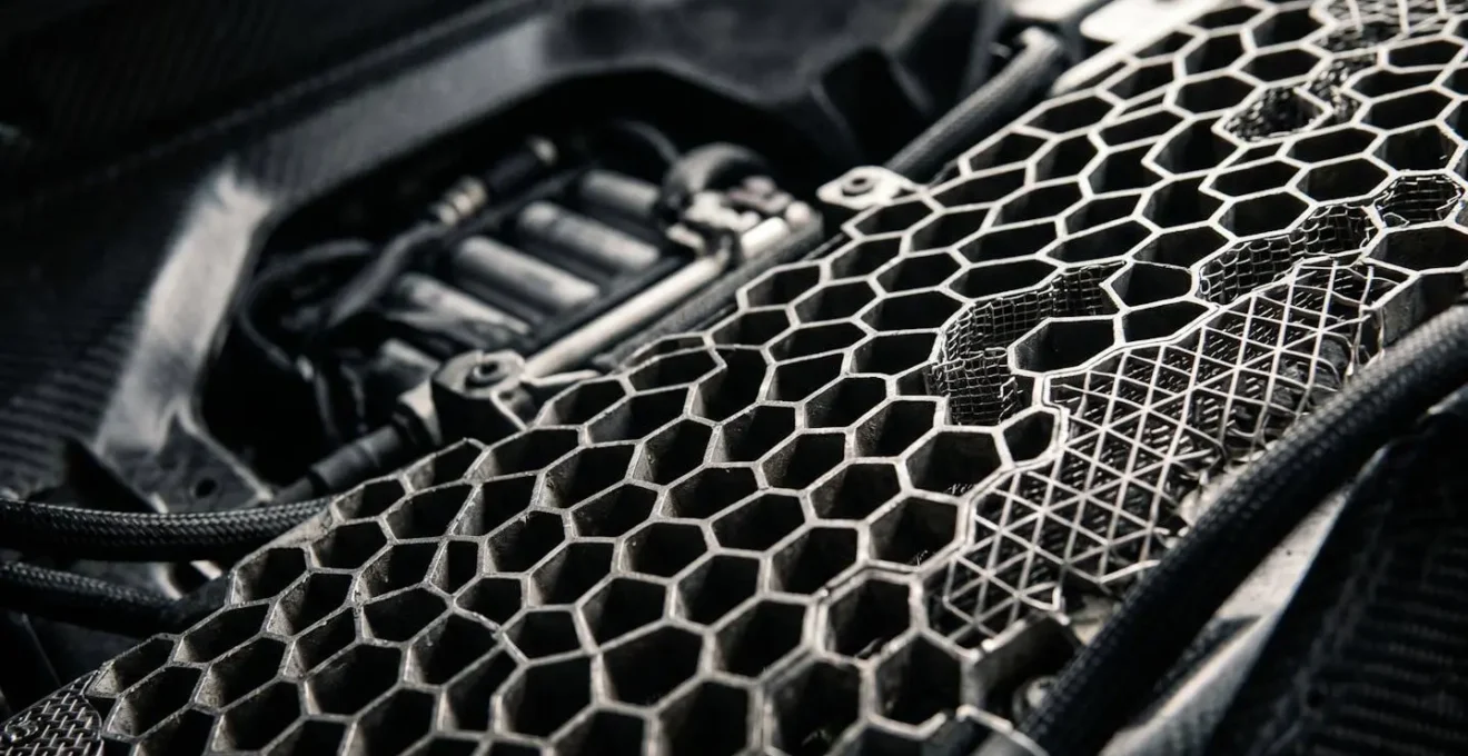 Vue technique d'une batterie de véhicule électrique sous protection renforcée